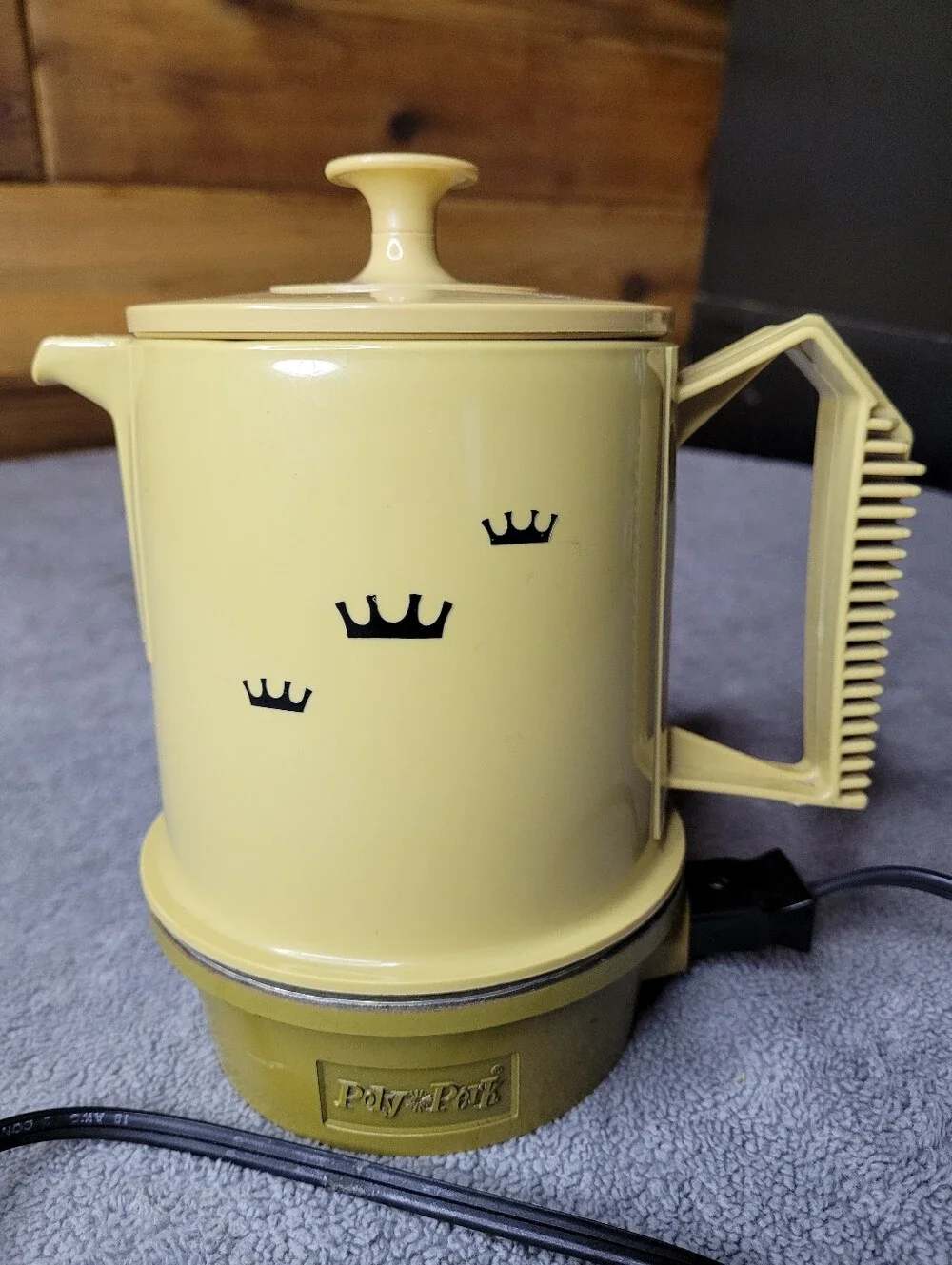 Vtg Regal Poly Perk 4 Cup Harvest Gold Electric Automatic Percolator Works